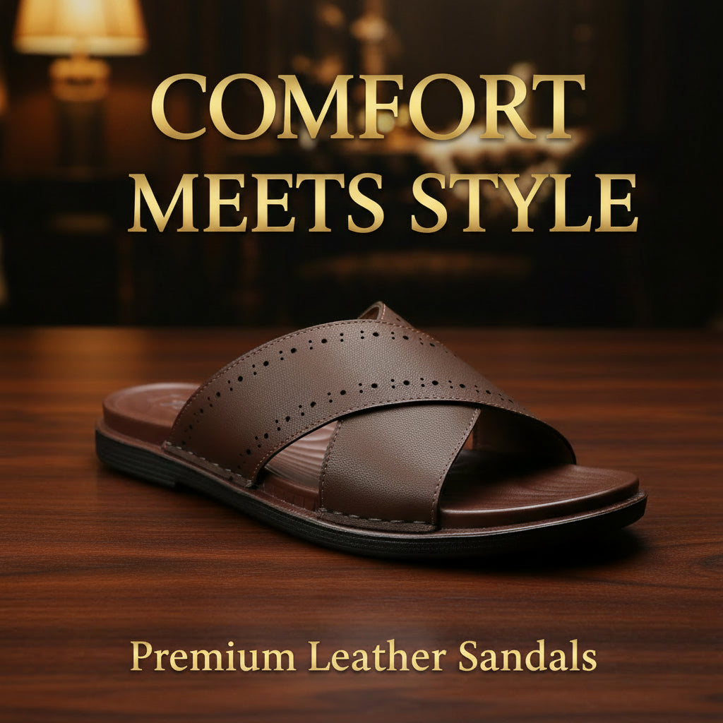 Man's Premium Cross Step Medicated Slipper